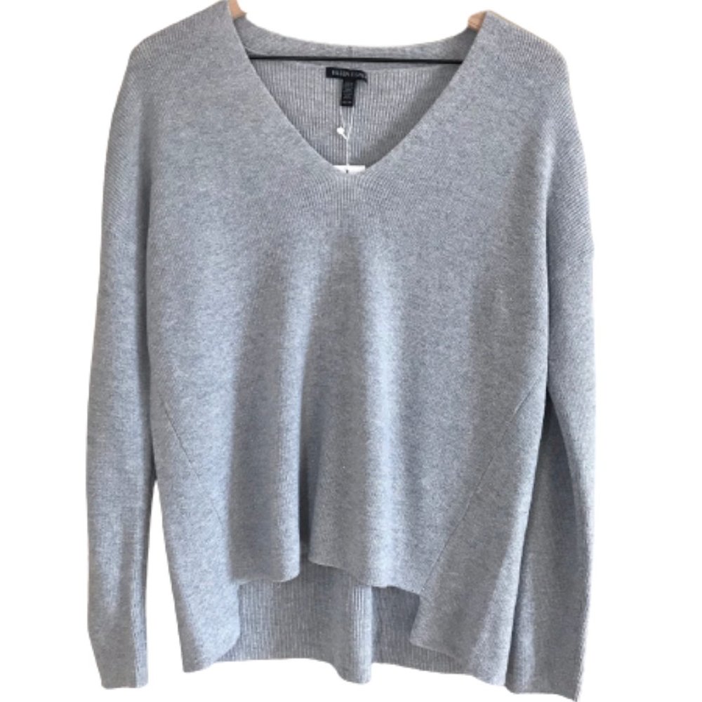 NWT Eileen Fisher Merino Wool Sparkle V-ne…